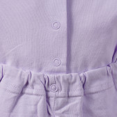 Salopetă din bumbac pentru fetițe, violet Chicco 165116 4