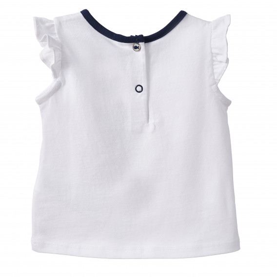 Bluză de bumbac pentru fete - culoare albă Chicco 165125 4