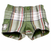 Pantaloni scurți din bumbac, în carouri, pentru băieți, multicolor Benetton 165223 