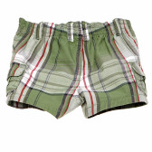 Pantaloni scurți din bumbac, în carouri, pentru băieți, multicolor Benetton 165224 2