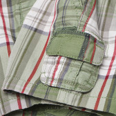 Pantaloni scurți din bumbac, în carouri, pentru băieți, multicolor Benetton 165225 3