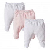 Set de pantaloni multicolori, pentru fetițe, cu picior întreg Chicco 165363 