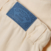 Pantaloni din bumbac pentru bebeluși, bej  Chicco 165414 3