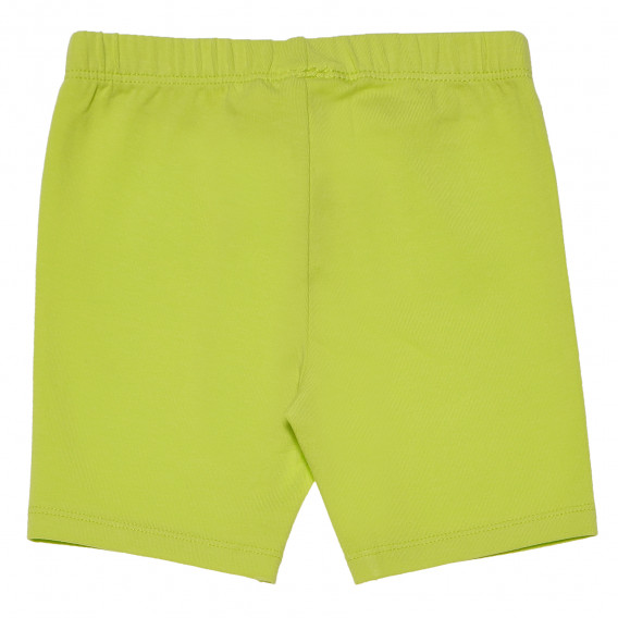 Pantaloni pentru fete, pe galben Benetton 165418 2