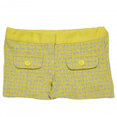 Pantaloni scurți pentru fete cu imprimeu galben  Chicco 165522 