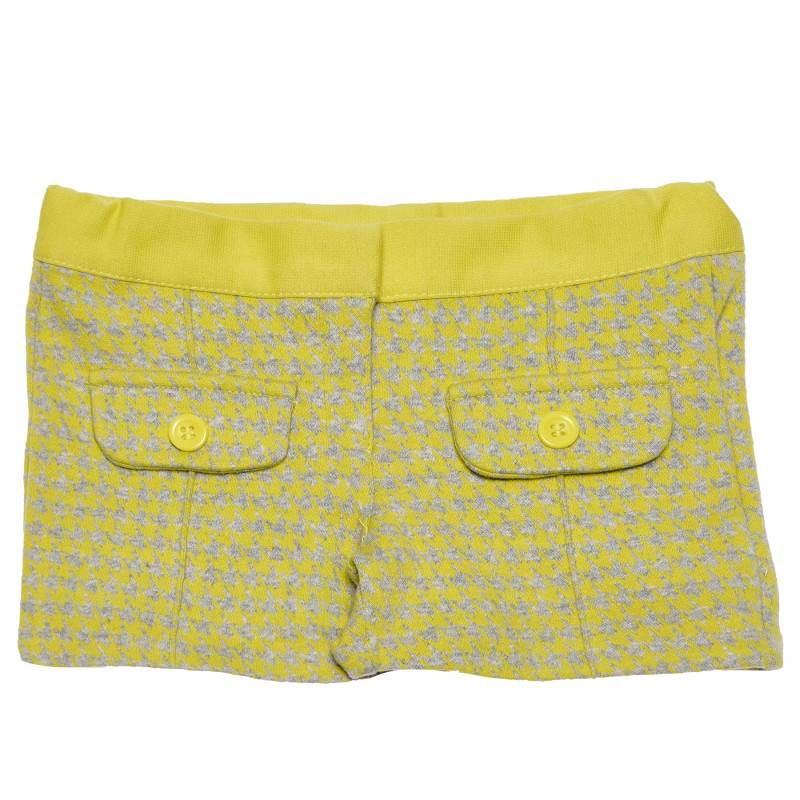 Pantaloni scurți pentru fete cu imprimeu galben   165522
