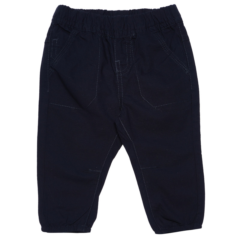 Pantaloni de bumbac albaștri cu buzunare pentru băieți  165526