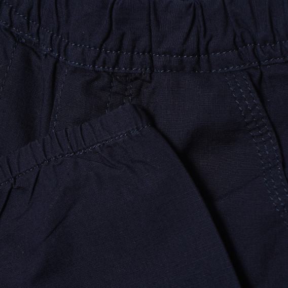 Pantaloni de bumbac albaștri cu buzunare pentru băieți Chicco 165529 4