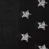 Eșarfă neagră cu stele pentru fete Benetton 166269 8