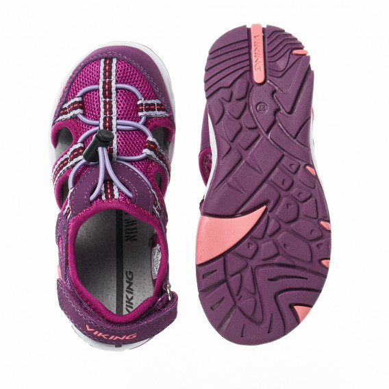 Sandale elastice reglabile pentru fete Viking 16632 2