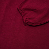 Bluză din bumbac cu mâneci lungi în violet, pentru fete Benetton 166473 8