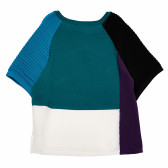 Bluză colorată pentru o fată, albastru Benetton 166847 2