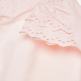 Rochie roz din bumbac cu dantelă, pentru o fată Benetton 167095 2