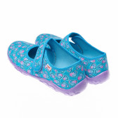 Papuci pentru fete cu benzi velcro și imprimeu inimi colorate Superfit 16713 2
