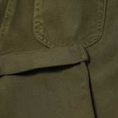 Pantaloni de bumbac cu șnur, în verde, pentru o fată Benetton 167740 3