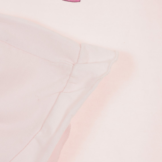 Bluză cu mâneci lungi, pentru fetițe, roz Idexe 167806 3