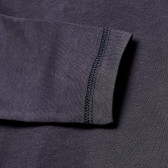 Bluză de bumbac cu mâneci lungi pentru băieți în gri închis Benetton 168148 4