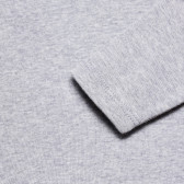 Bluză din bumbac cu mâneci lungi, gri cu imprimeu iepure Benetton 168211 4
