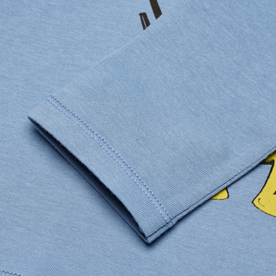 Bluză de bumbac cu mâneci lungi și imprimeu monstru pentru băieți Benetton 168258 3