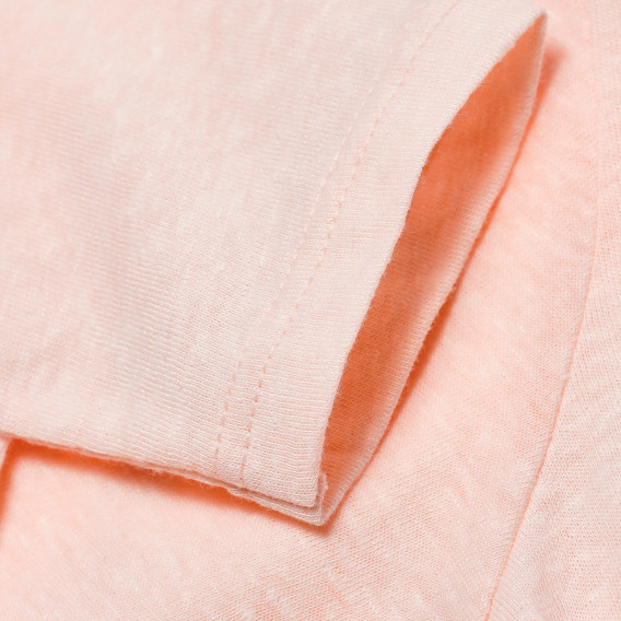 Bluză cu mânecă lungă roz deschis, pentru fete Benetton 168297 2
