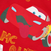 Bluză de bumbac cu mâneci lungi pentru băieți, roșie cu imprimeu Benetton 168345 2