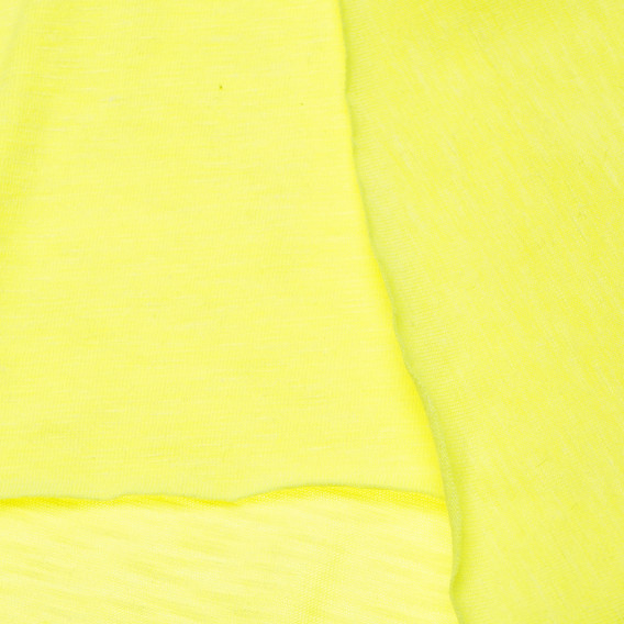 Tricou cu glugă galben, pentru fete Benetton 168366 3