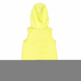 Tricou cu glugă galben, pentru fete Benetton 168367 4