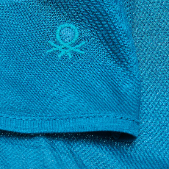 Tricou pentru o fată, albastru Benetton 168475 4