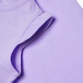 Cămașă fără mâneci din bumbac, pentru copii, violet Benetton 168634 4