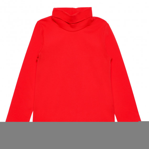 Bluză cu mânecă lungă, în roșu, pentru o fată Benetton 168687 