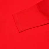 Bluză cu mânecă lungă, în roșu, pentru o fată Benetton 168689 3