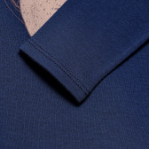 Bluză cu mâneci lungi, în albastru, pentru o fată, model veverița Benetton 168705 3