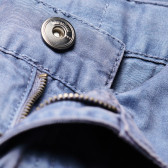 Pantaloni de bumbac pentru băieți, albaștri cu nasture și fermoar Tape a l'oeil 169803 3
