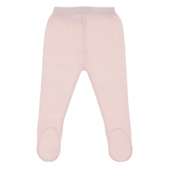 Pantaloni pentru copii cu picior pentru fete de culoare roz Benetton 169897 4