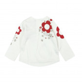 Bluză din bumbac cu imprimeu floral, cu mânecă lungă, pentru fete Boboli 170 2