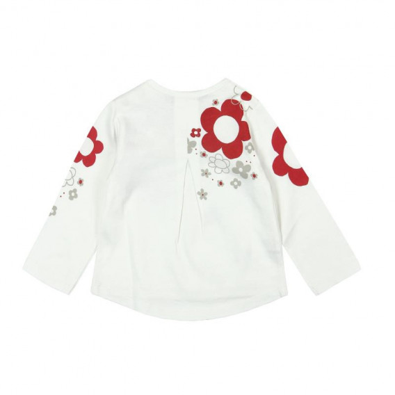 Bluză din bumbac cu imprimeu floral, cu mânecă lungă, pentru fete Boboli 170 2