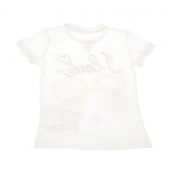 Tricou cu mâneci scurte pentru fetițe,  alb Chicco 170082 4