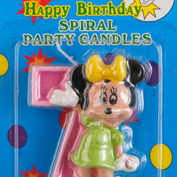 Lumânare Minnie Mouse cu numărul 7 pentru fete Minnie Mouse 170253 2