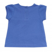 Tricou albastru din bumbac pentru fete Tape a l'oeil 170454 4