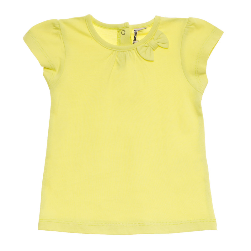 Tricou de bumbac pentru fete, galben  170455