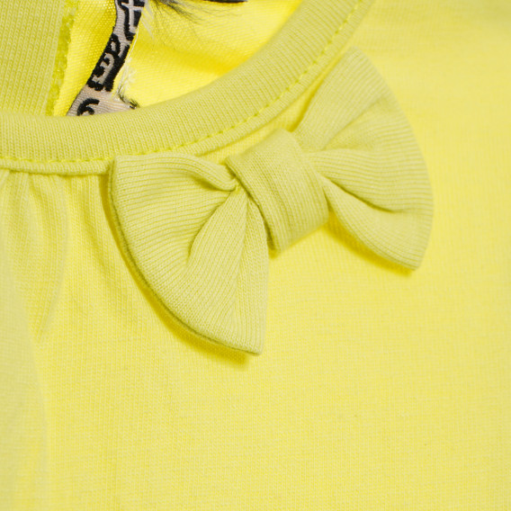 Tricou de bumbac pentru fete, galben Tape a l'oeil 170456 2