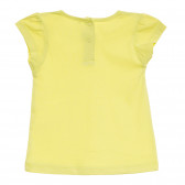 Tricou de bumbac pentru fete, galben Tape a l'oeil 170458 4