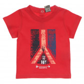 Bluză de bumbac pentru băieți, culoarea roșie Tape a l'oeil 170463 