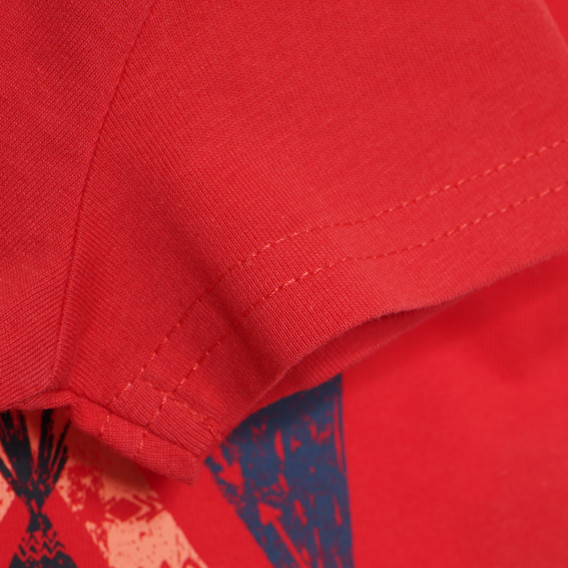 Bluză de bumbac pentru băieți, culoarea roșie Tape a l'oeil 170465 3