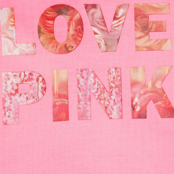 Rochie roz din bumbac, cu imprimeu, pentru fete Tape a l'oeil 170472 2
