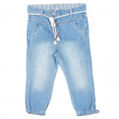 Jeans din bumbac pentru fete, albastru Tape a l'oeil 170521 