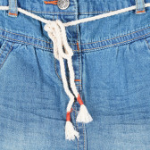 Jeans din bumbac pentru fete, albastru Tape a l'oeil 170522 2