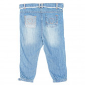 Jeans din bumbac pentru fete, albastru Tape a l'oeil 170524 4