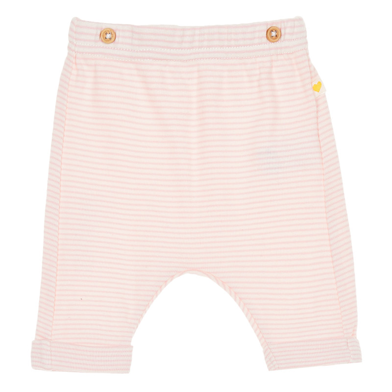 Pantaloni pentru fete, roz cu dungi  170550