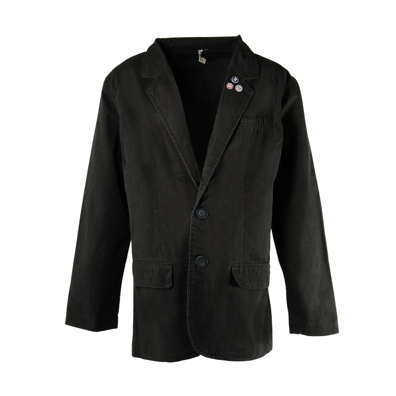 Jachetă din bumbac, pentru băieți, negru  170567